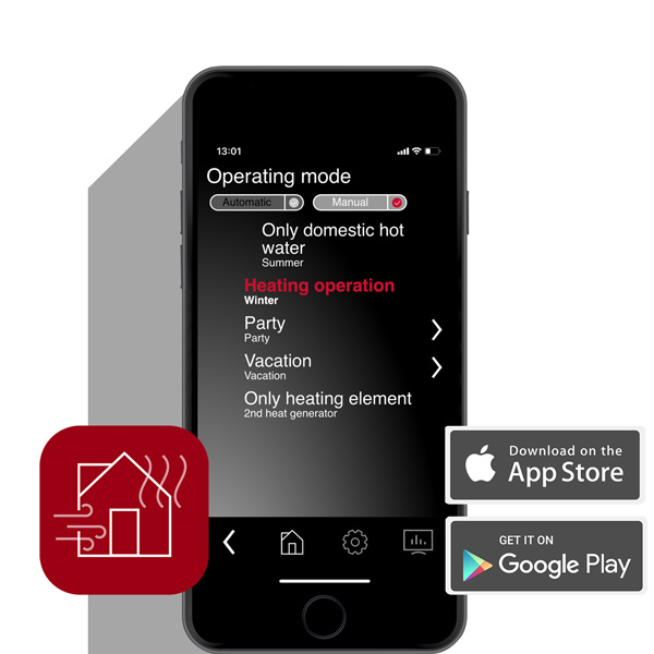 glen dimplex fonctions home app image de téléphone portable